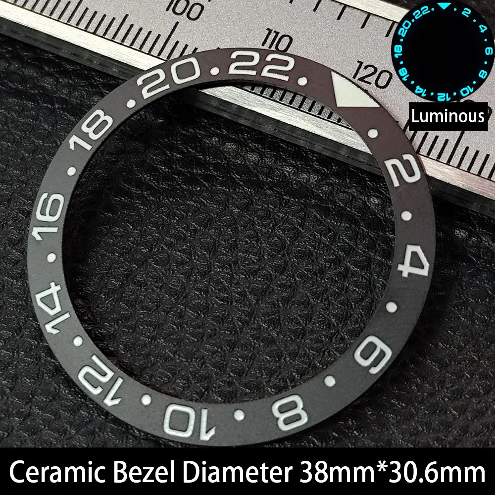 Elegant 38mm Ceramic Bezel Insert