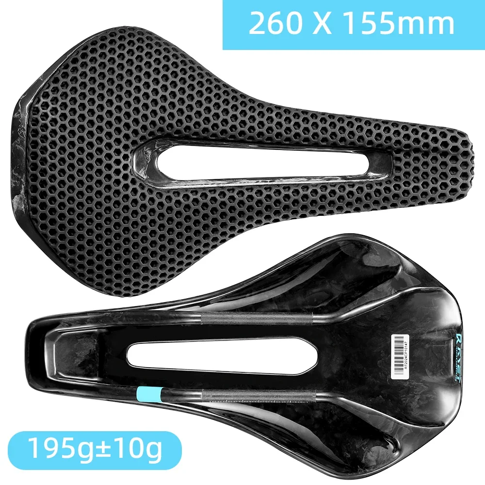 RYET 3D Printed Full Carbon Bicycle Saddle 245*135/145/155mm