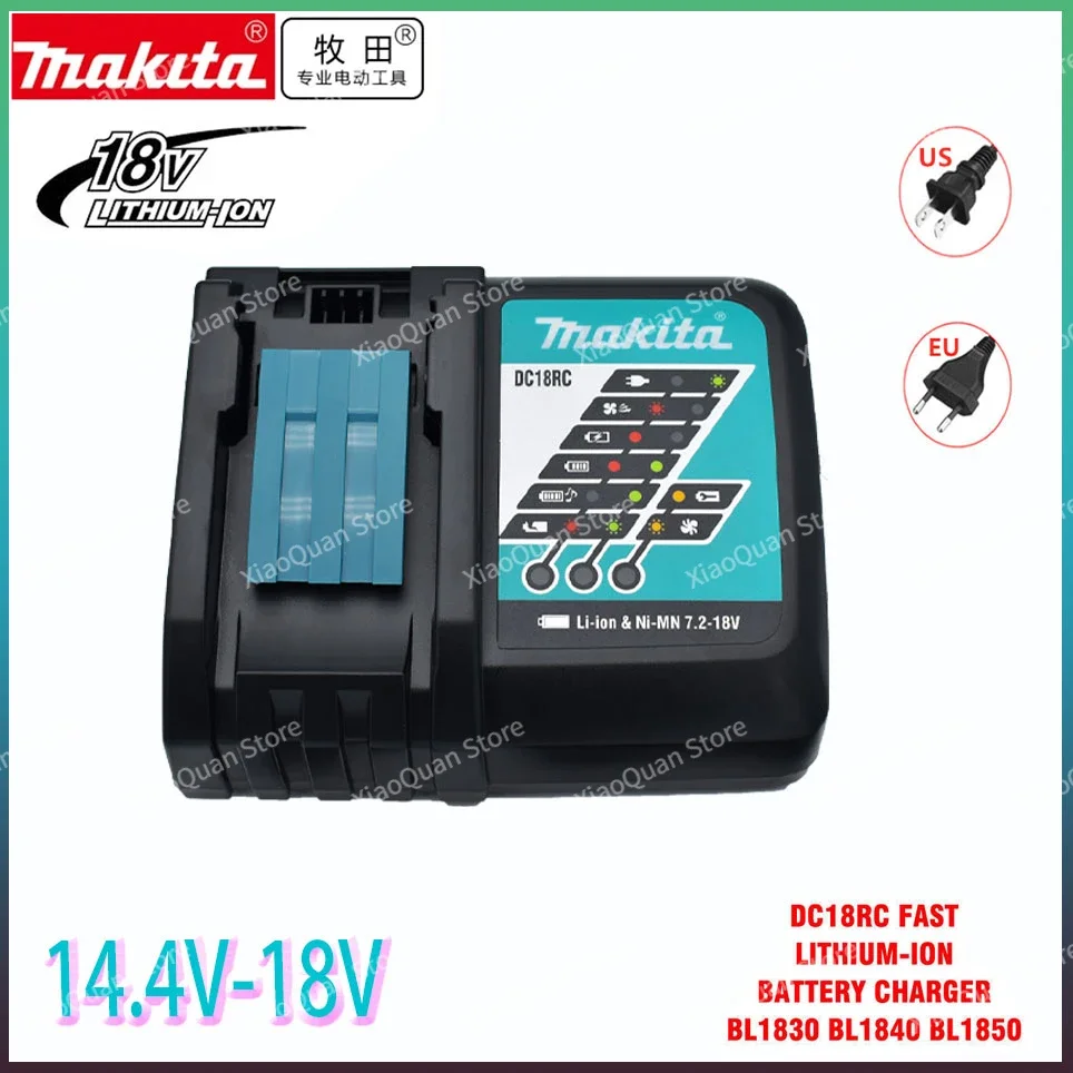 

Makita Original DC18RC Battery Charger Makita 3A 6A 14.4V 18V Bl1830 Bl1430 BL1860 BL1890 Tool Power Charger Usb 18VRC