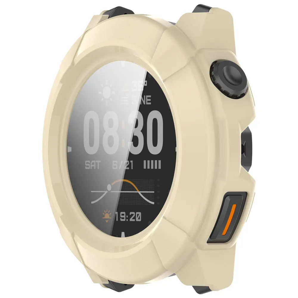 Enhanced Protective PC + Tempered Glass Case for Smart Watch - Full Cover Frame Bumper Shell with Screen Protector Accessories