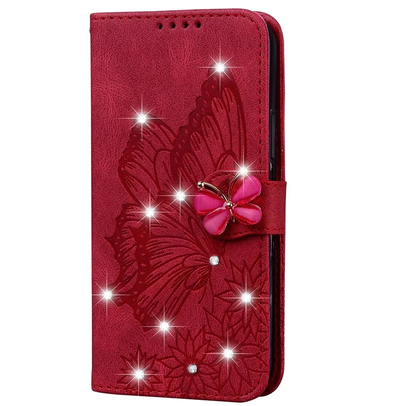 Sparkling Glitter Leather Wallet Phone Case