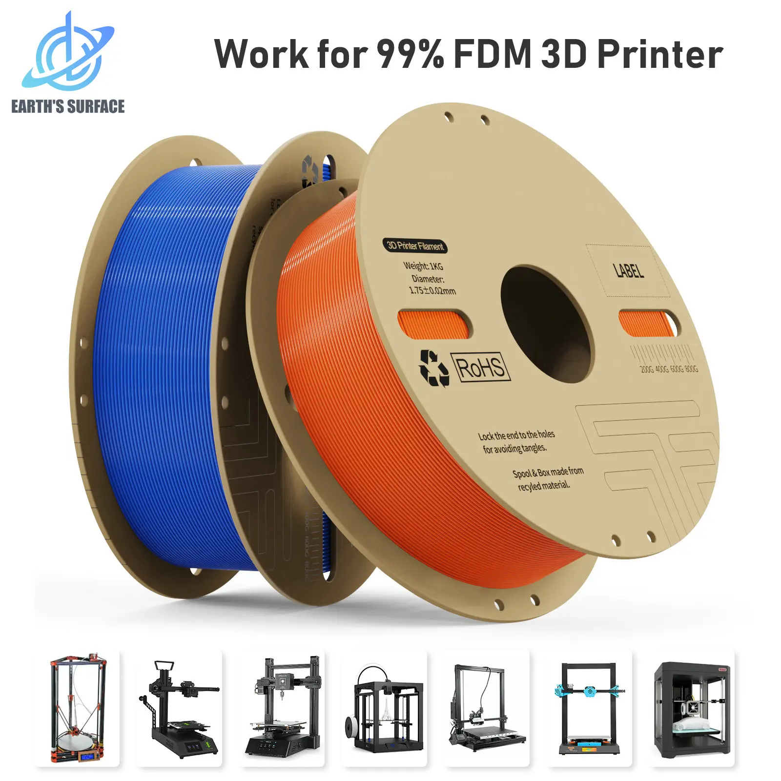 DB-3D Printer Part PLA Filament Upgraded High-Speed Printing 1.75mm 1KG 3D Printing Material With Spool For FDM 3D Printer