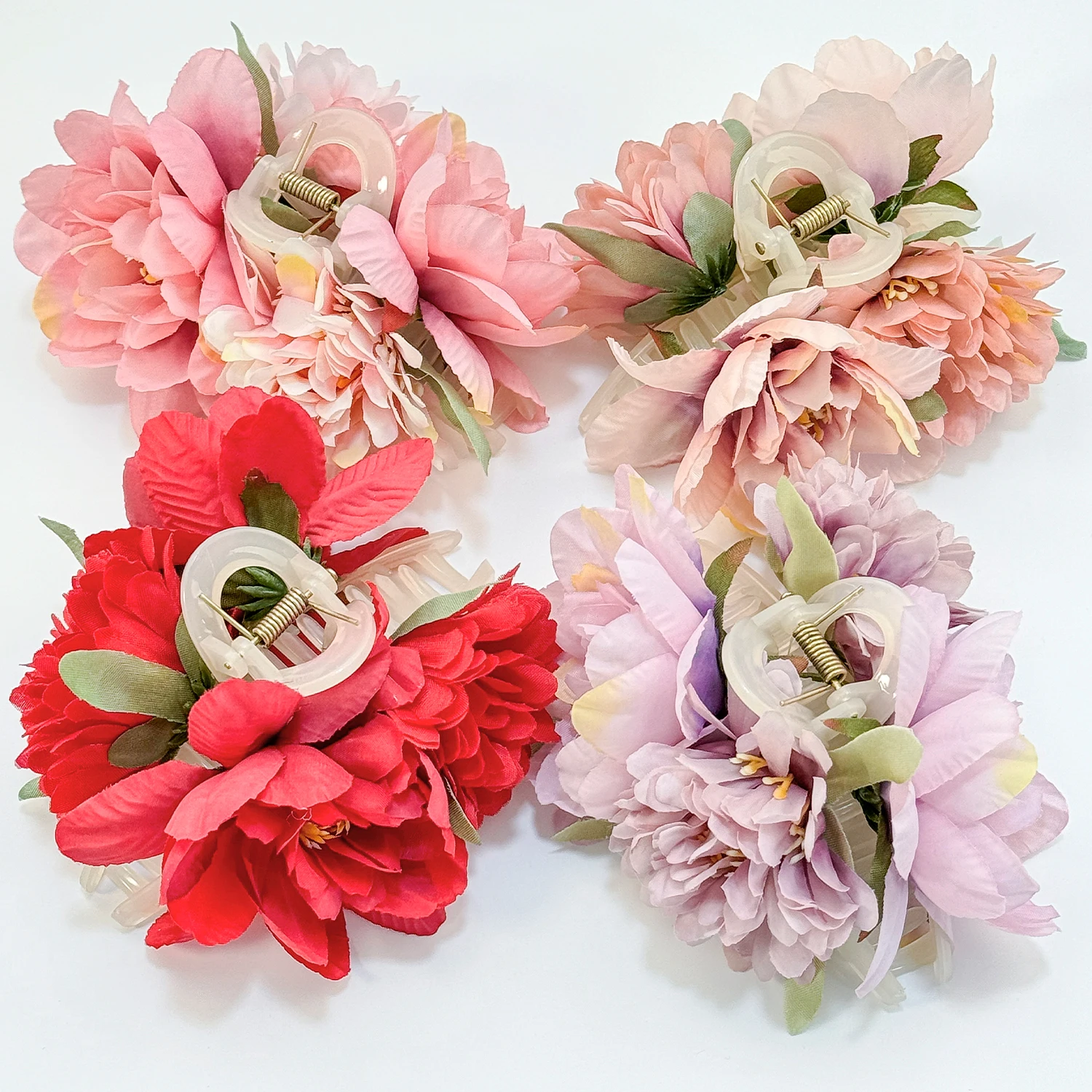 Mädchen Blume Haar Klaue Clips Hochzeit Kopfschmuck Für Braut Brautjungfer Party Blume Haar Klaue Clip Frauen Haar Zubehör