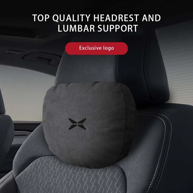 Car Headrest Lumbar Support Pillow Spine Neck Pillow Seat For Xpeng P9 P7 P7i P8 V2l G3 G3i G9 P5 X2 N5 F30 H93 Accessories Logo 1