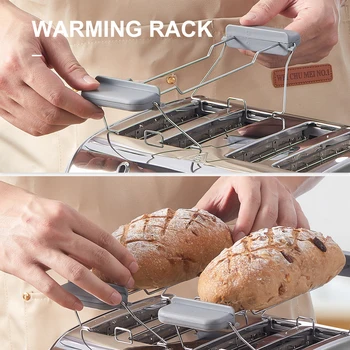 Toaster 4 Slice, Extra Wide Slots, Stainless Steel with High Lift Lever, Bagel and Muffin Function, Removal Crumb Tray, 7-Shade 5