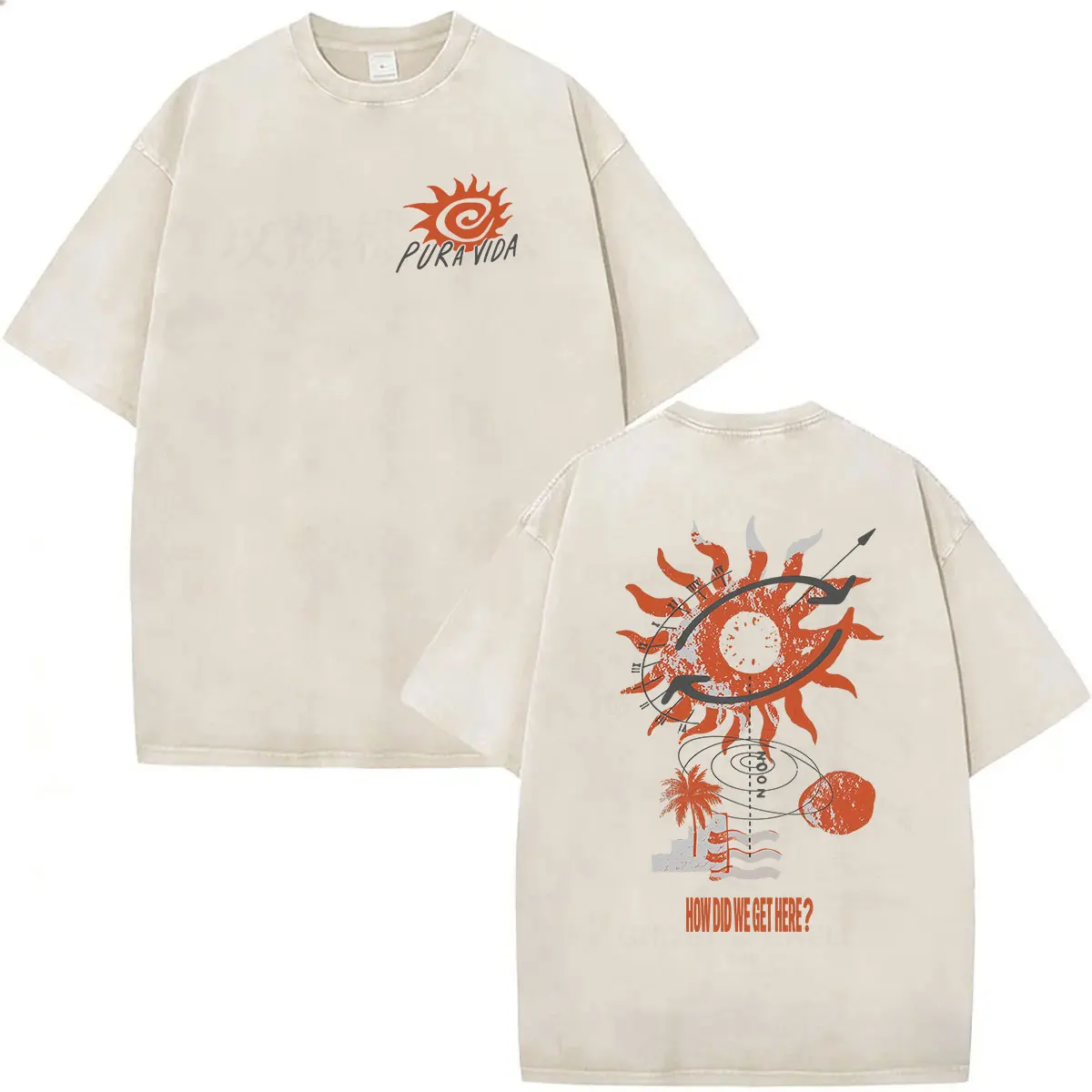 Vintage Washed Louis Tomlinson How Did We Get Here Tour 2026 Neues T-Shirt für Männer und Frauen Harajuku Mode Übergroßes T-Shirt Streetwear