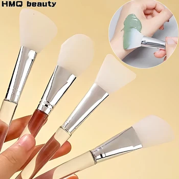 1/4pcs Silicone Facial Mask Brushes DIY Face Mask Brush Set Soft Head Mud Applicator Makeup Spatula Make Up Beauty Skincare Tool 1