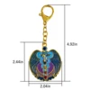 Feng Shui 7 Chakra Snake Amulet Jewels Life Force Keychain Healing Key Chain 2