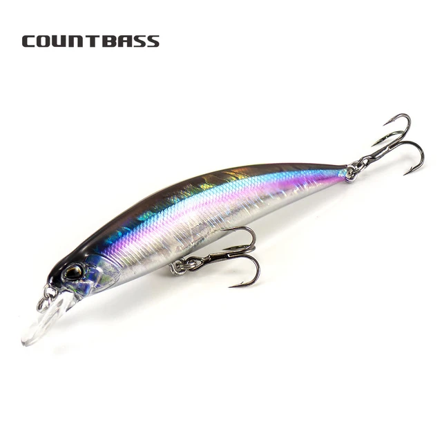 65mm 8g Minnow Fishing Lures Hardbaits, Countbass Freshwater Crappie  Fishing Bait