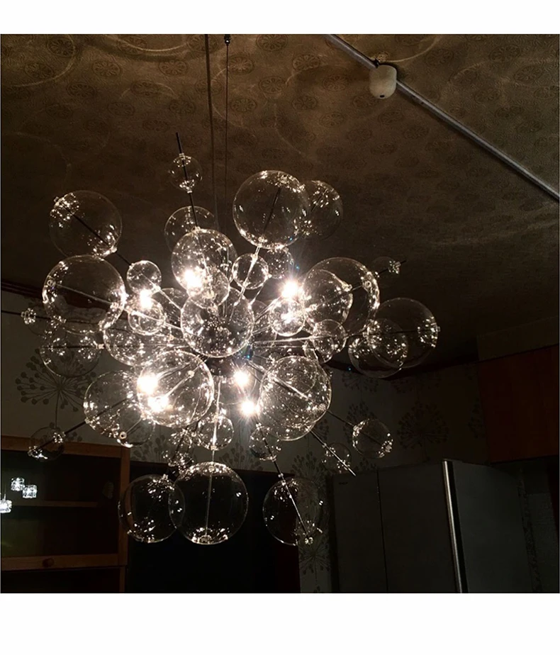 2022 Nordic LED Sea Urchin Dandelion Chandelier Lighting Modern Pendant Lamp Fixture for Restaurant Home Decor G9 110V 240V wayfair chandeliers