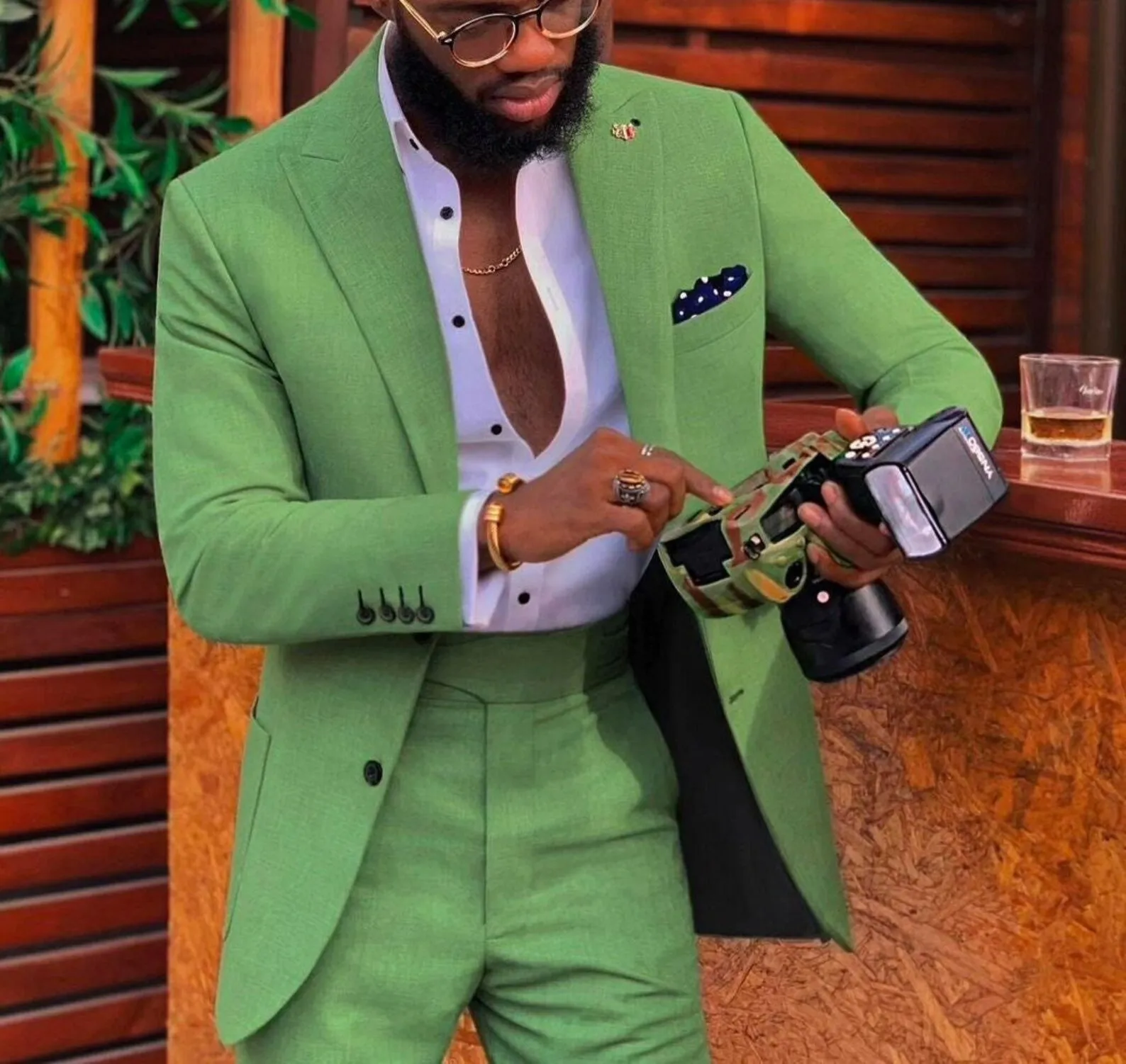 

Винтажные зеленые бриджи с пиковым отворотом для вечеринки и выпускного вечера, смокинг для жениха на заказ, куртка из двух частей + брюки, мужские костюмы