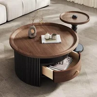 Tables basses modernes de rangement, table basse de luxe tendance, table d'appoint esthétique, mesa de centro, meubles de salon 4