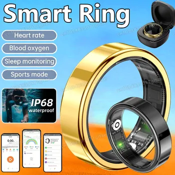 2026 New Smart Ring Heart Rate Blood Pressure Sleep Monitoring Motion Tracking IP68 Waterproof Men Women Smart Ring Holiday Gift 1
