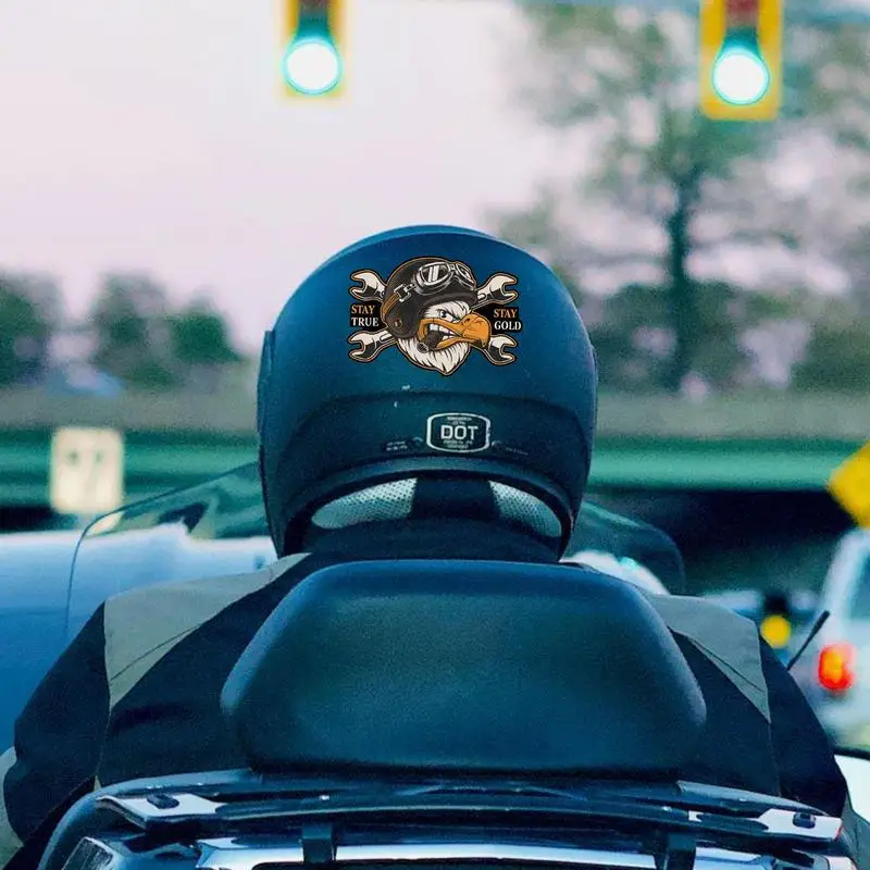 Autocollant Pour Casque De Moto - Sticker Identité Couleur Blanc - Neuf Dans Son Emballage