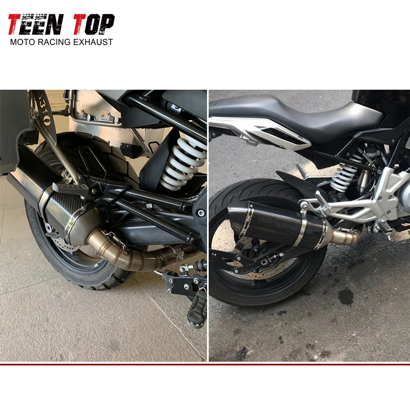 For BMW Exhaust G310R G310GS 2017~2018 Exhaust Pipe Silencieux Moto 51mm Titamium Alloy Motocycle Exhaust Muffler Moto Bike Tube - Image 2