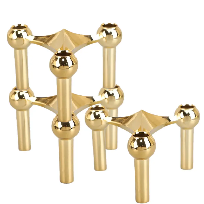 Alloy Candle Stand for Home Living Room Decoration