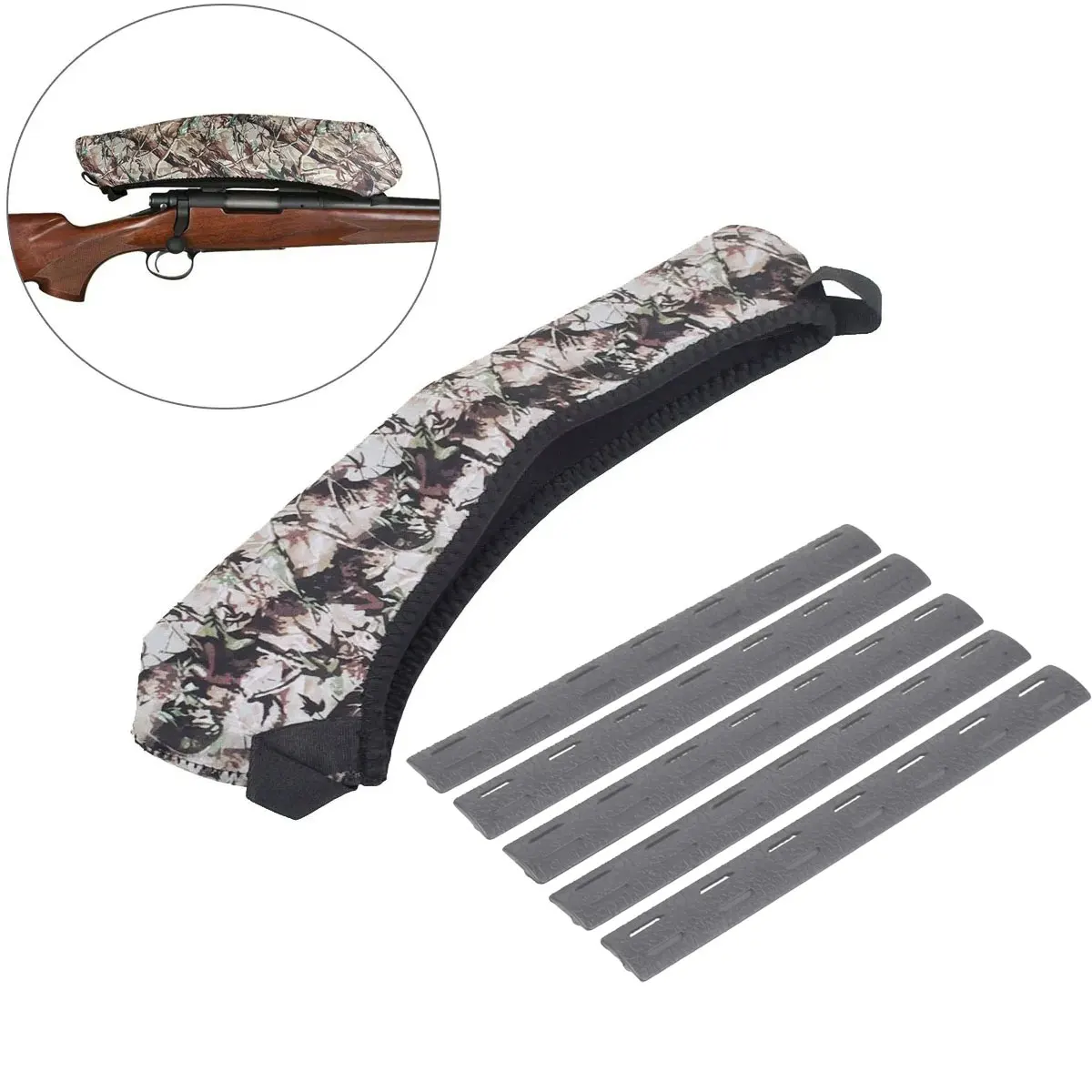 Tactical Rifle Scope M-LOK Cover Case Hunting Riflescope Protective Bag Scratch Resistant Impact Protection For Gun rifle scope