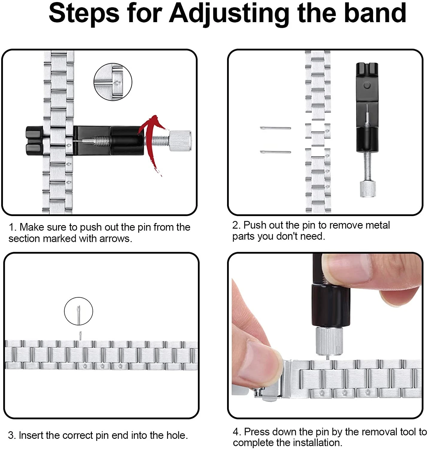 Premium Stainless Steel Watch Strap