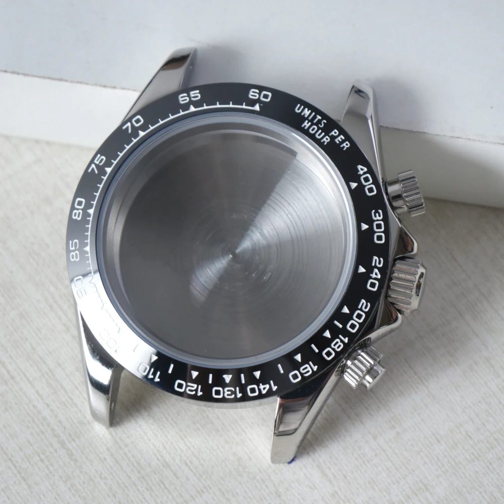 Premium Stainless Steel Sapphire Crystal Waterproof Watch Case with Bracelet