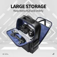 BOPAI Wholesale  large Capacity Business 15.6 Inch Laptop Usb Charging Custom Bag Pack Men Luxury Travel Genuine Leather Backpac 2