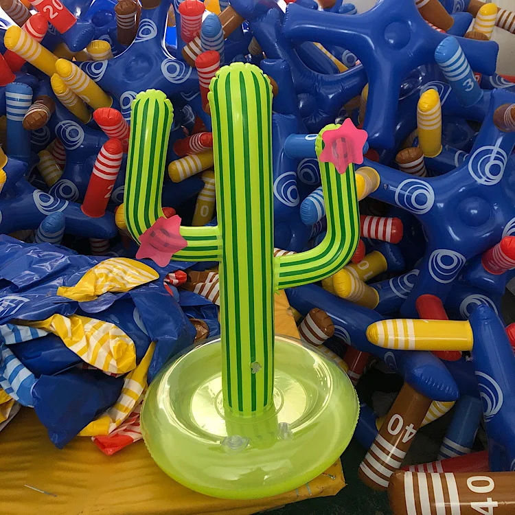 Children'S Intellectual Toy Game Water Parent-Child Interactive Toy Ferrule Inflatable Cactus Can Be Filled With Water Fun Toys