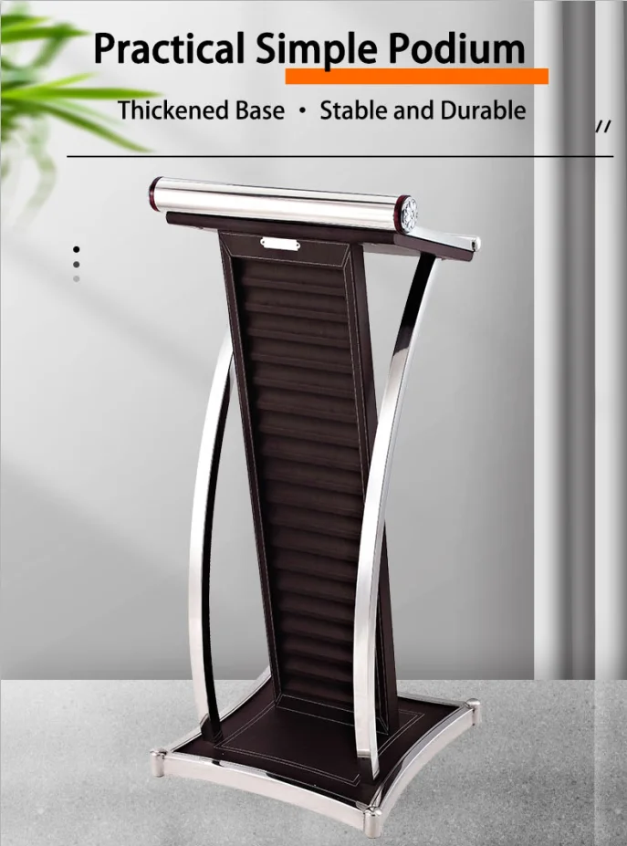 Description Picture 2 of itemHigh Quality Office Podium Reception Counter Rostrum Speech Desk Lecture Table