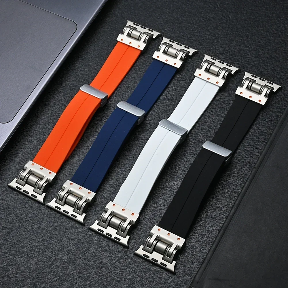 Magnetic Silicone Loop Bracelet Strap