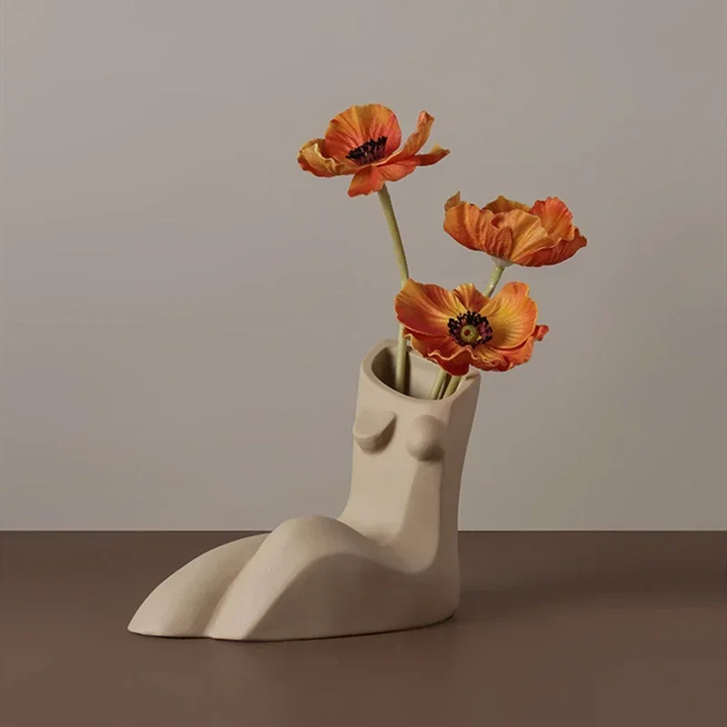 Abstract Woman Body Vase Clay Silicone Mold DIY Crat Art Home Decoration Beauty Flowerpot Concrete Cement Molds