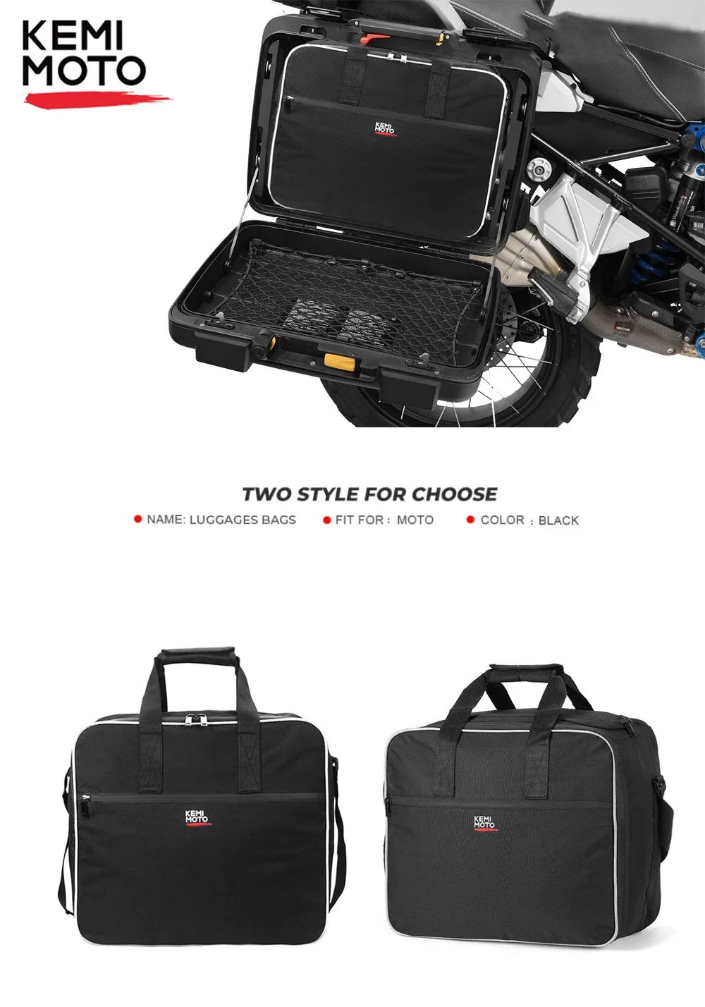 Borse Interne Per Valigie Moto BMW GS - Set Da 3, Per Laterali E Top Case - Foto 9