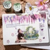 JIANWU 50mm*200cm Mountain Vines Series Vintage Plant Flower Landscaping Material Collage PET Tape Creative Journal Stationery 5