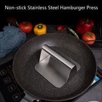 Non-stick Hamburger Press Stainless Steel Meat Tools 5