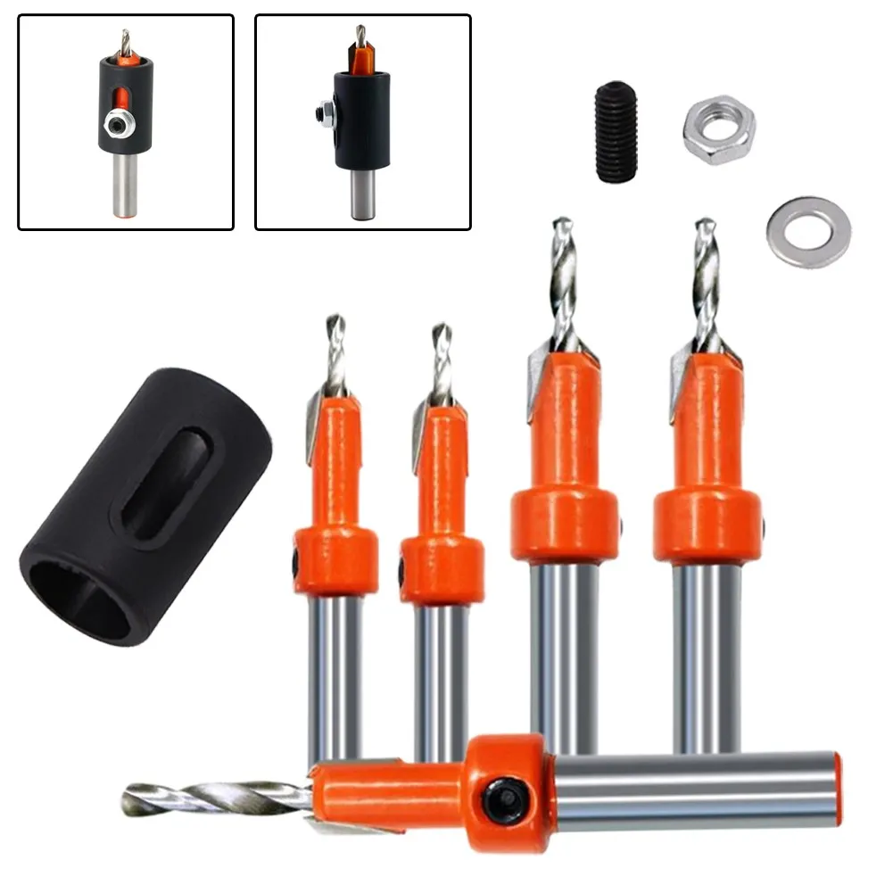 8mm Shank Countersink Drill Bit Router Bit Screw Extractor Remon Demolition For Wood Milling Cutter Woodworking Drill Bit