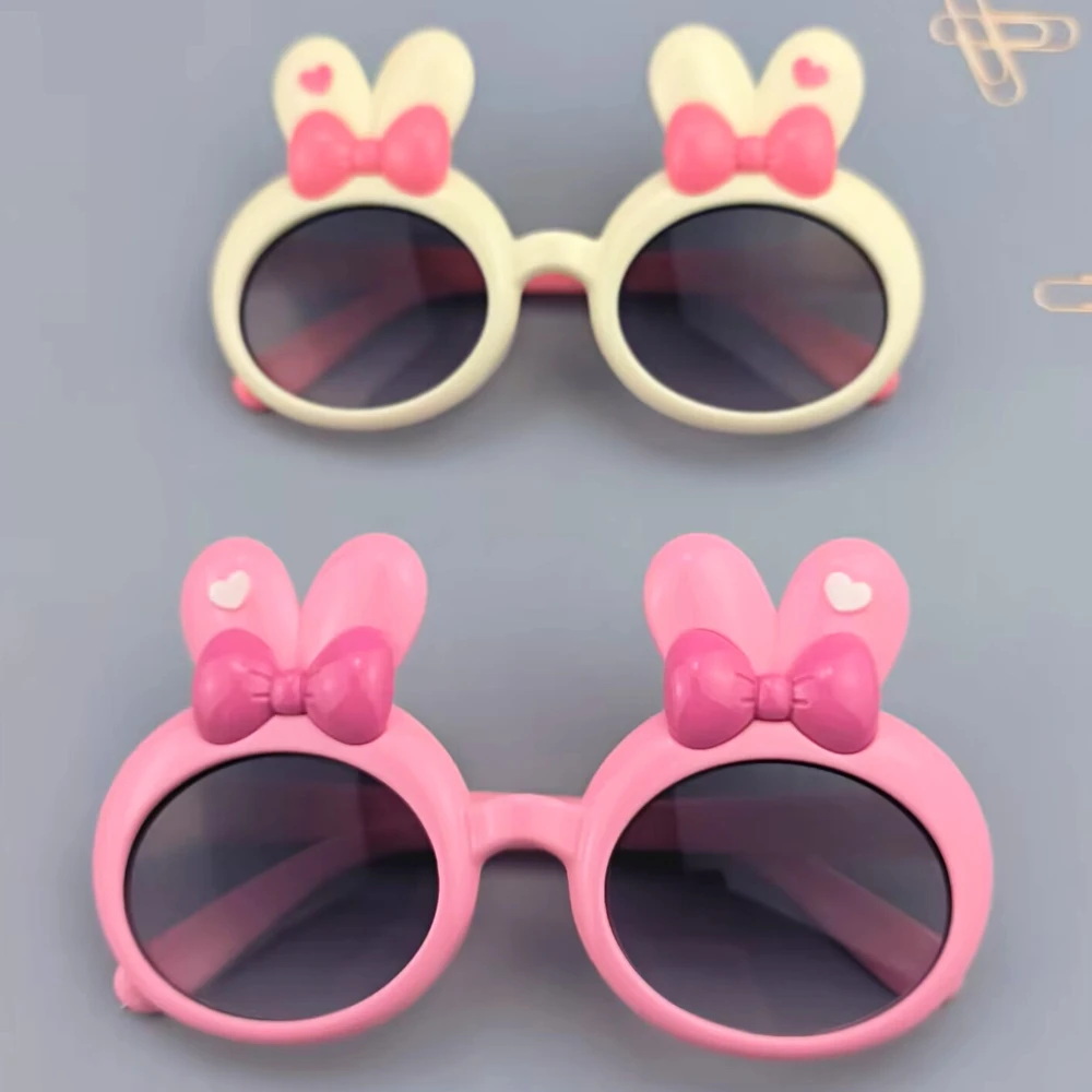 Children's cartoon bunny sunglasses cute little girl sun protection