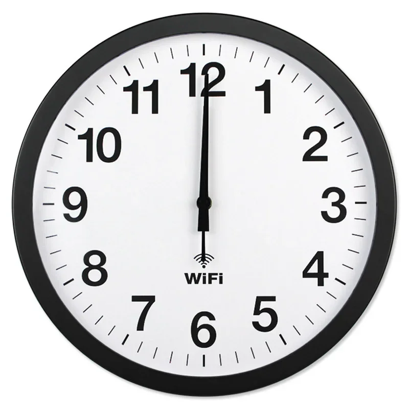 20 Inch Smart WIFI Automatic Time Synchronization Network Clock Mute Wall Clock Modern Minimalist Living Room Quartz Home Clock 4