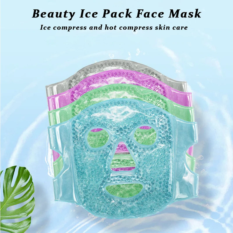 

Ice Gel Face Mask Anti Wrinkle Relieve Fatigue Skin Firming Spa Hot Cold Therapy Ice Pack Cooling Massage Beauty Skin Care Tools