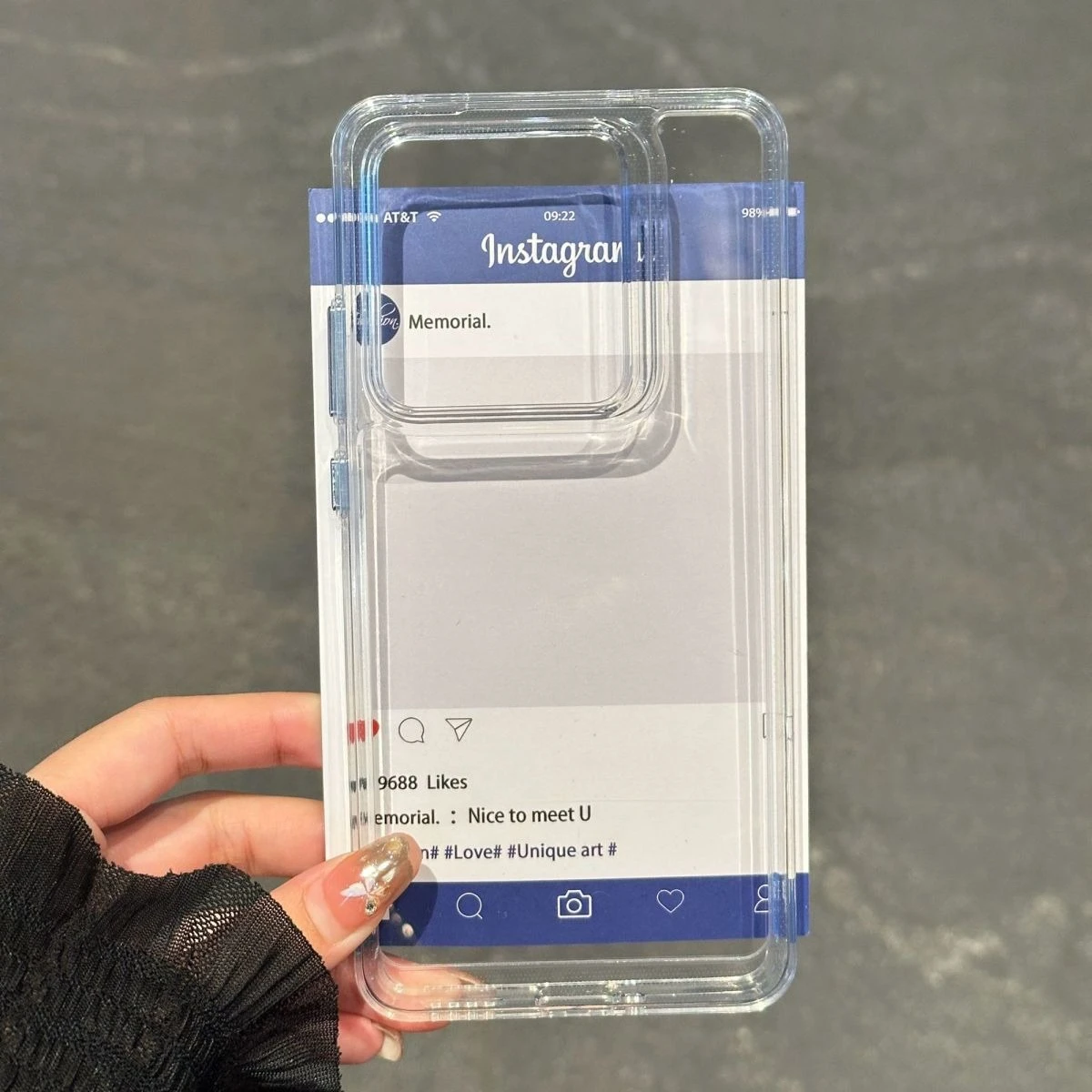 Clear Fashion TPU Anti-Fall Protective Phone Case - Signature Series
