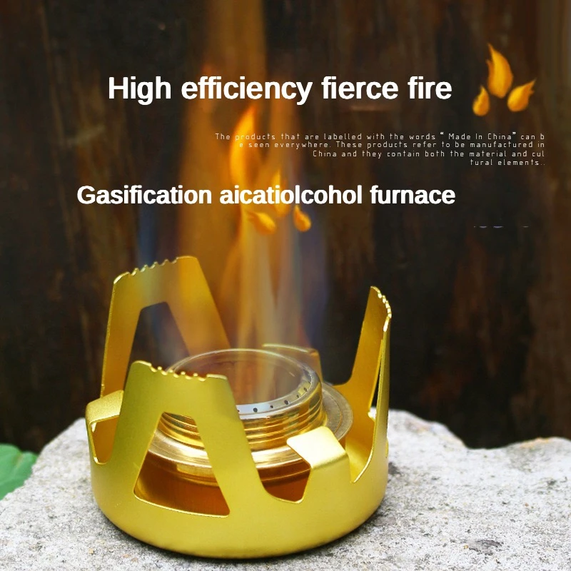 Alcohol Stove with Stand Solid Liquid Alcohol Stoves Portable Easy To