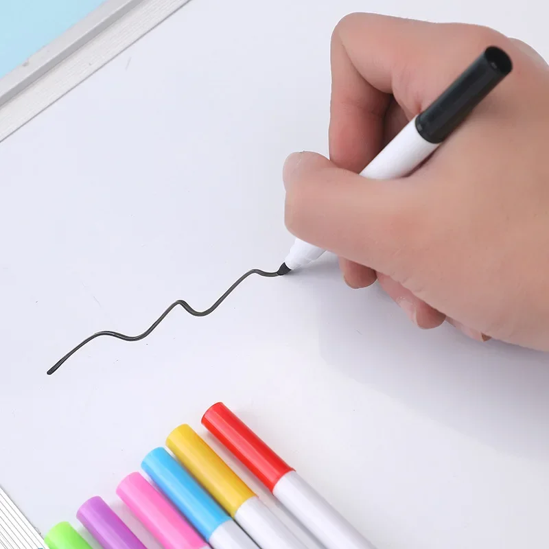 8 pz/lotto colorato scuola aula penna per lavagna pennarelli per lavagna bianca secca studenti penne da disegno cancellabili per bambini - immagine 5