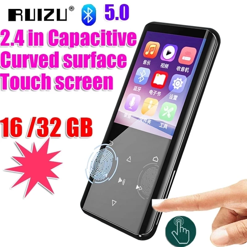 2021 Original Ruizu Hd Lossless Mini Sport Mp3 Player With 2.4 Inch