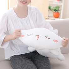 

Cute plush toy high elastic soft gray and white cat gift for girlfriend cute cat doll friend holiday gift home decoration