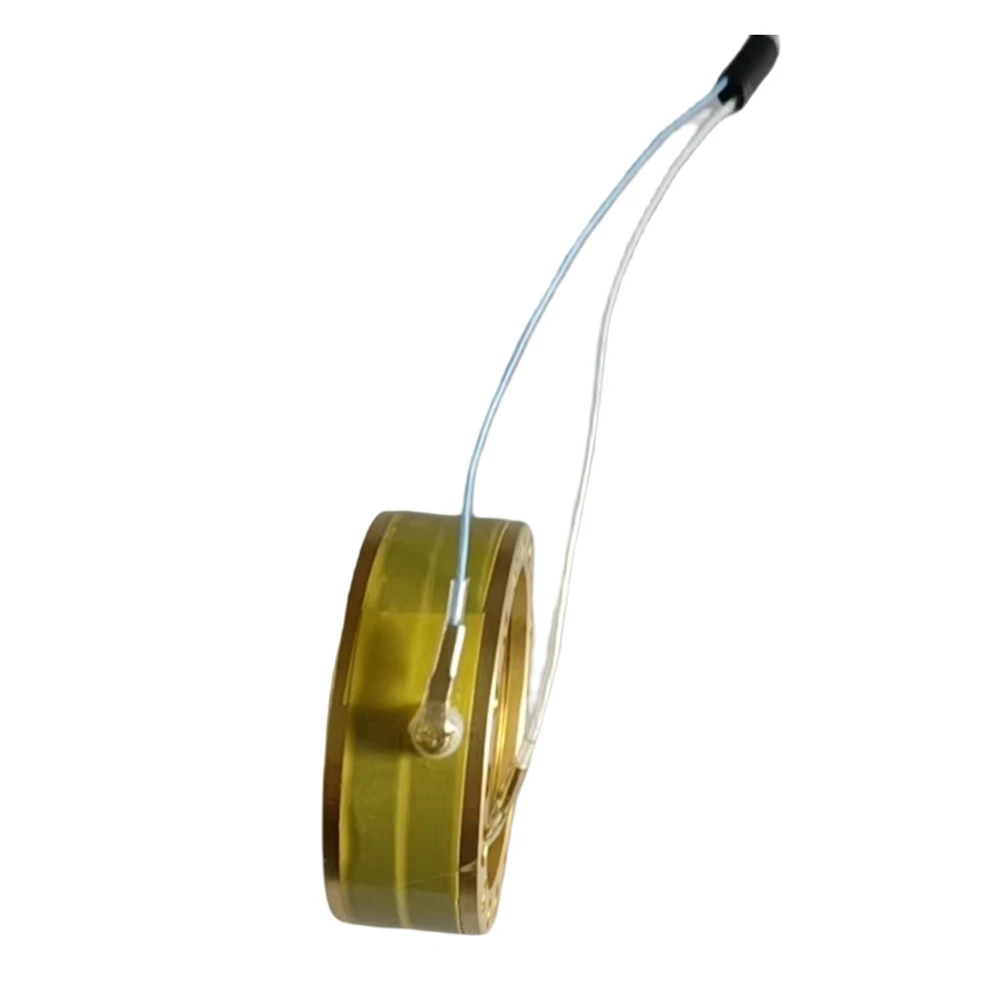 Single Dual Microphone Large Golden Diaphragm DC48V 34MM Microphone Capsule With 3 wires DIY Element Replacementwire Cardioid
