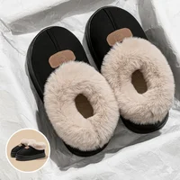 Fleece Lined Winter Slippers For Men Women With Ankle Cover Thick Sole Lightweight Eva Indoor Outdoor Warm Home Shoes Multiple C - Image 4