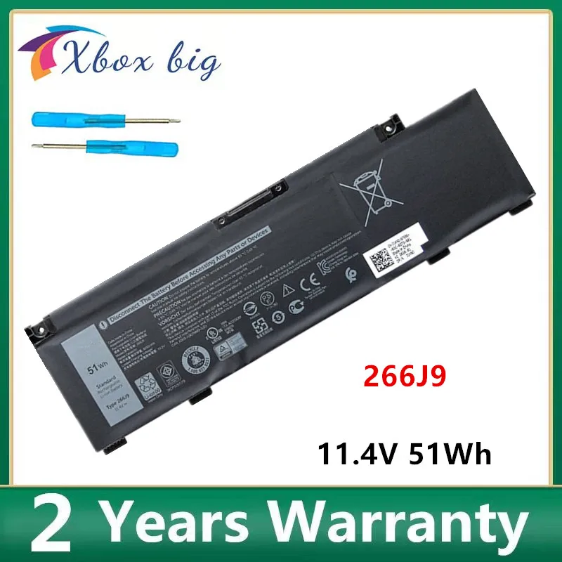 Новый аккумулятор для ноутбука 266J9 DELL Inspiron G3 15 3590 Ins 15PR-1545W 1548BR 1645W 1648BR 1742BR 1742W 1748BR 11 4