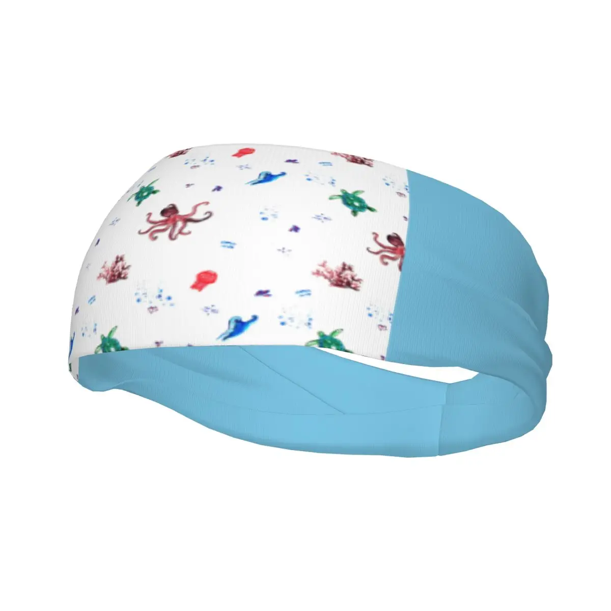 

Octopus Sea Animal Bike Cycling Sweatbands Elastic Sweat Headbands Yoga Volleyball Head Sweat Bandage Headwrap Hair Sweat Bands