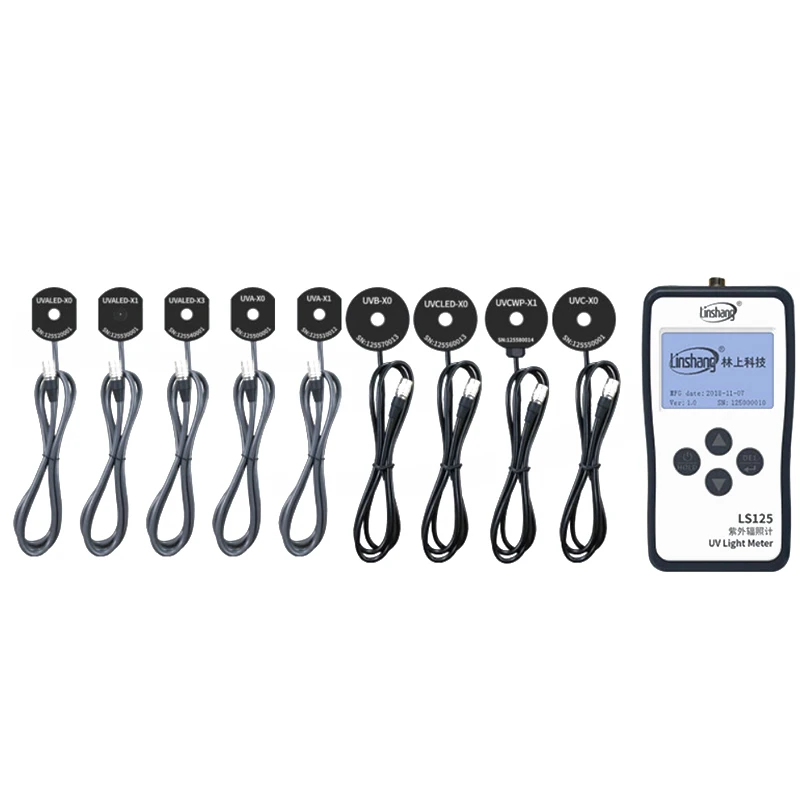 Linshang UVALED-X0 Probe UVA LED Sensor for LS125 UV Power Meter Test Intensity and Energy of UV LED Point Light Curing