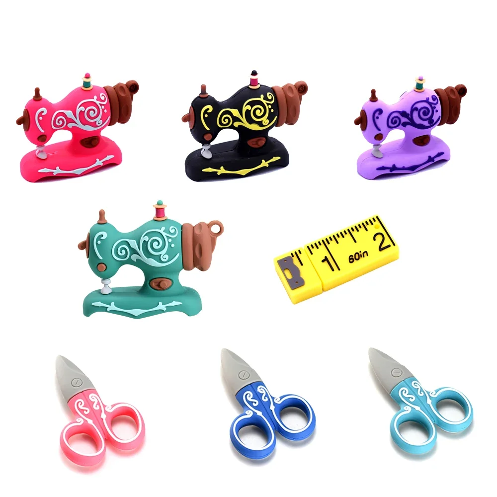 

Brand New USB 2.0 128GB Pendrive Flash Drive 64GB Cartoon Full Set Tailor Sewing Machine Scissors Pen Drive 32GB USB Memory Disk