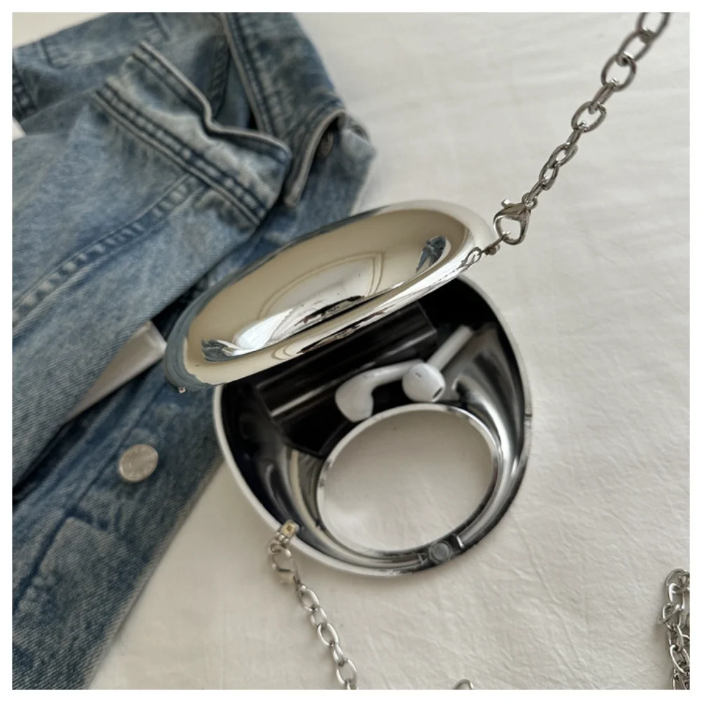 Mini Golden Evening Bag Purses and Handbags Luxury Designer Shoulder Bags Funny Shape Party Wedding Acrylic Shiny Clutch Purse