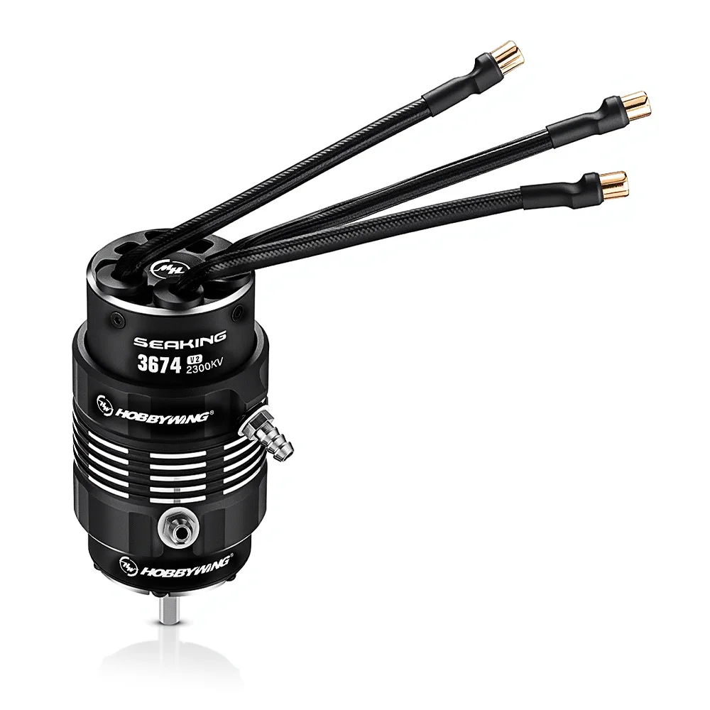 Moteur Brushless 3674 1900KV/2300KV pour Voiture RC 1/8 1/10 avec câbles de puissance et connecteurs dorés