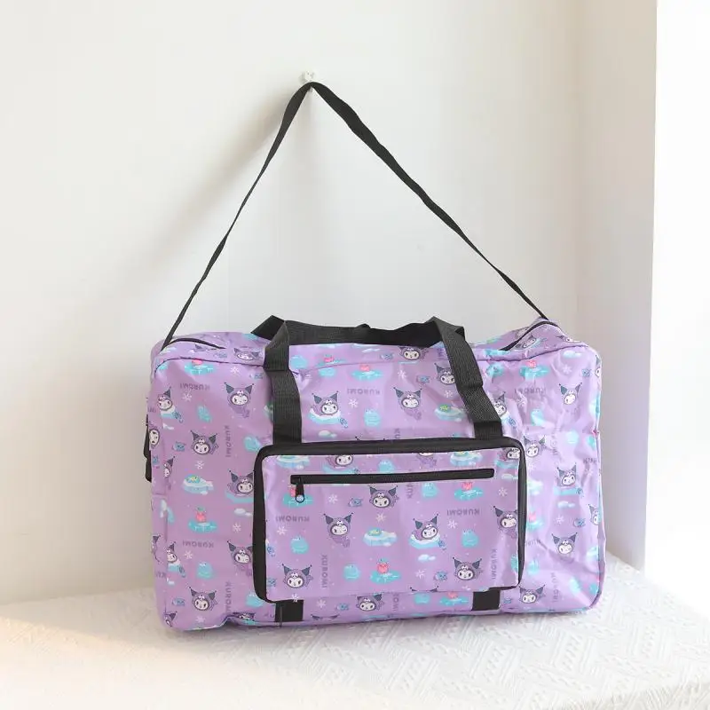 

Sanrios Travel Duffle Bag Kuromi Single Shoulder Backpacks Cinnamoroll Kittys CuteLarge Capacity Storage Luggage Handbag