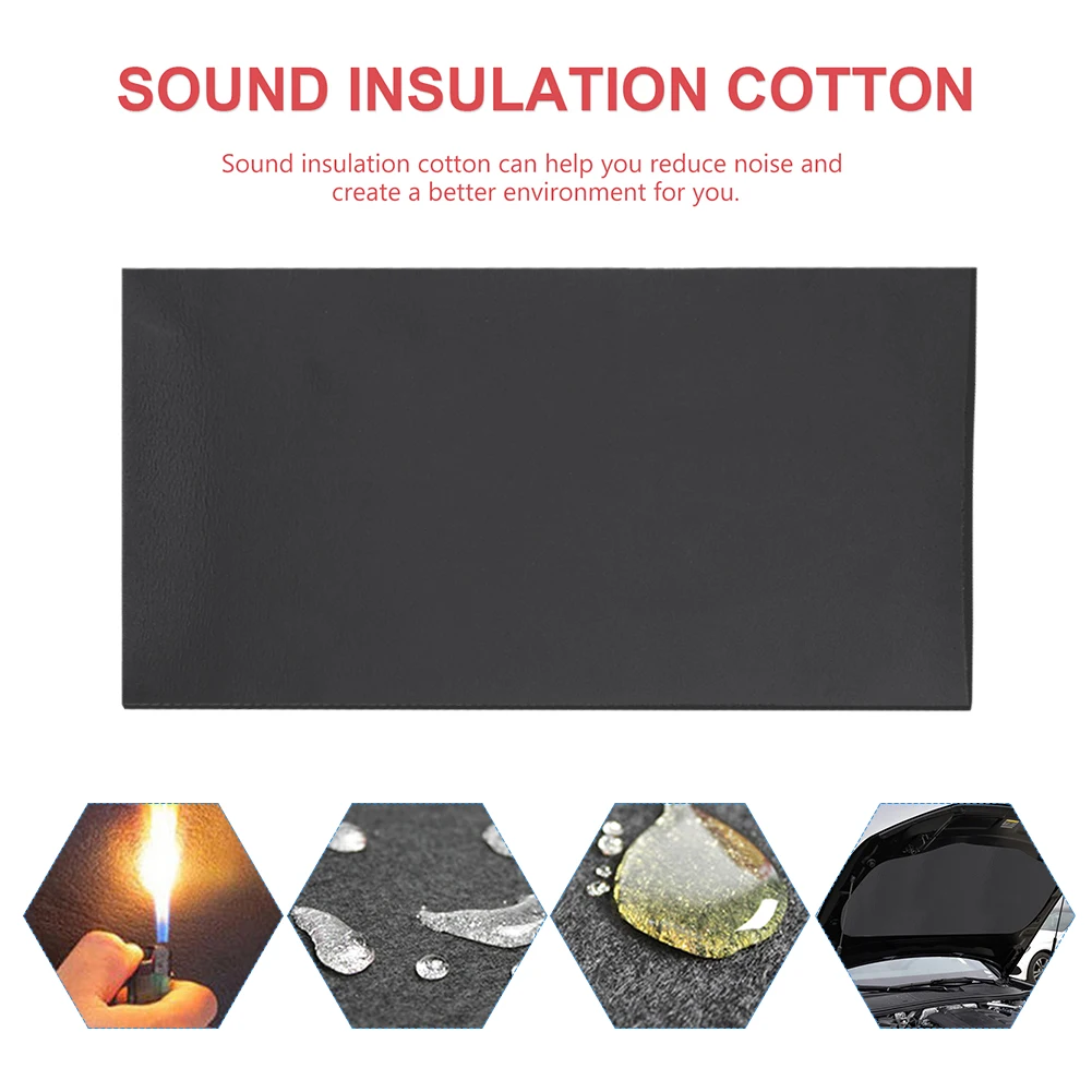 30x50cm Cotton Car insulator foam Shockproof Sound Hood Heat Proofing Waterproof Shield Van Insulation Noise Deadening sound proof mat sound insulation mat soundproofing cotton sound deadener mat heat insulation mat sound insulation cotton soundproofing foam sound absorbing foam